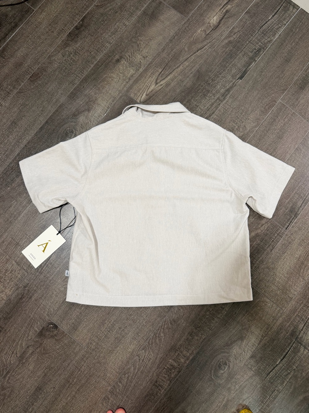 ANIAN York Crop Shirt - Neutral - Small - Picture 7 of 11